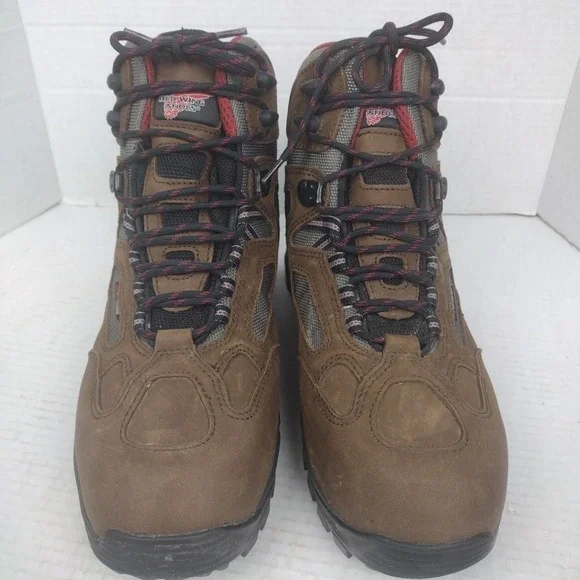 RED WING 6785 Brown Work Boot Hiker Safety Toe Leather Men US 9 D EUC